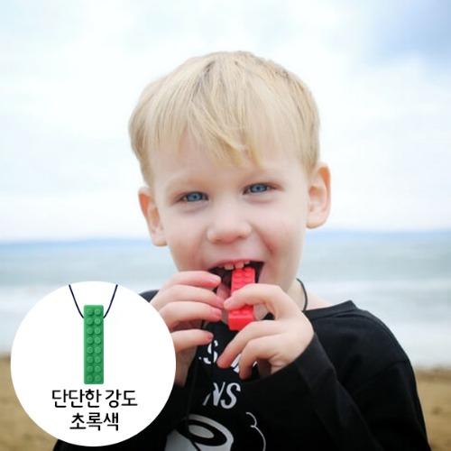 ARK.S™ 구강씹기 브릭스틱(강도/Hard)-목걸이형-초록