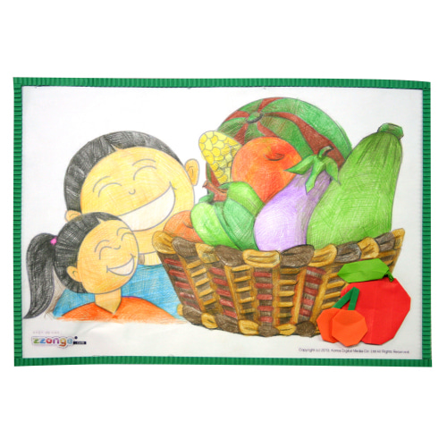 종이접기&amp;색칠공부 : 맛있는 과일 (10종 세트)